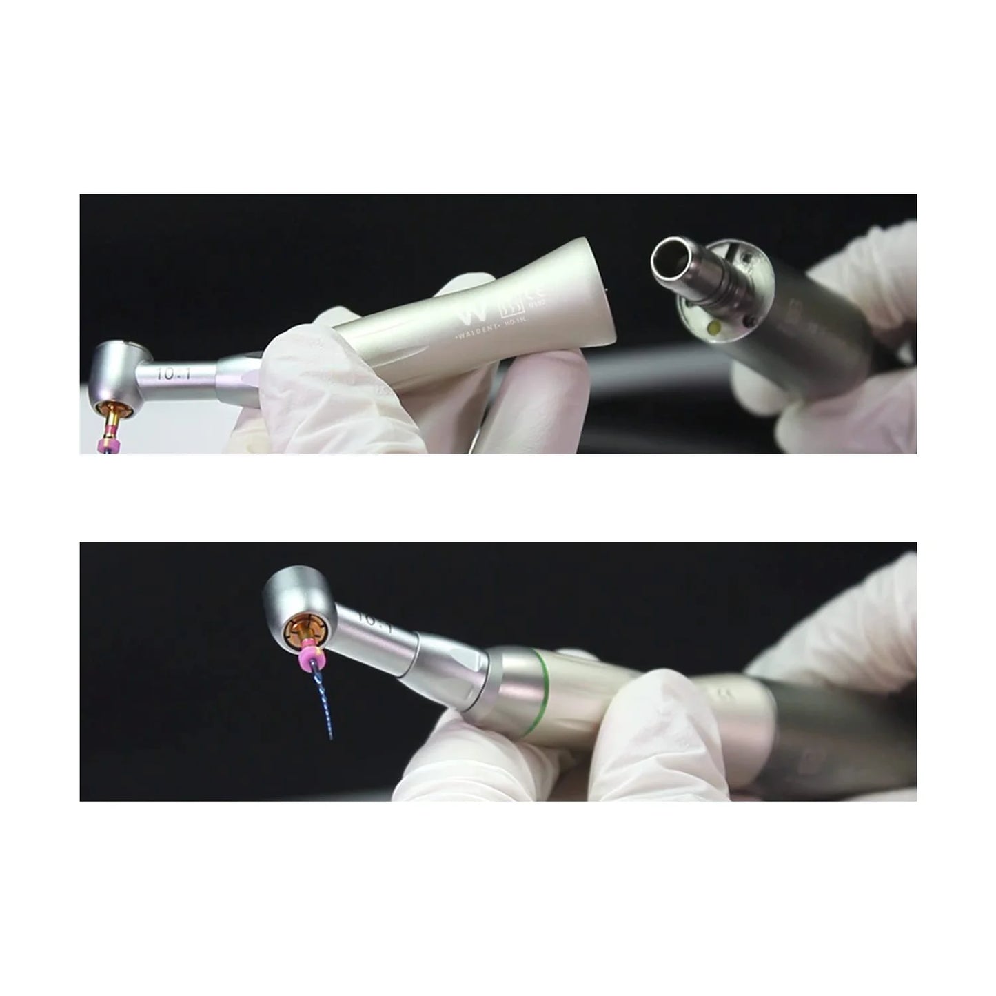 HEXION Dental Endo Motor 10:1 Contra Angle Low Speed Handpiece 60°Twist Reciprocating Hand Engine File Endodontic Rotary