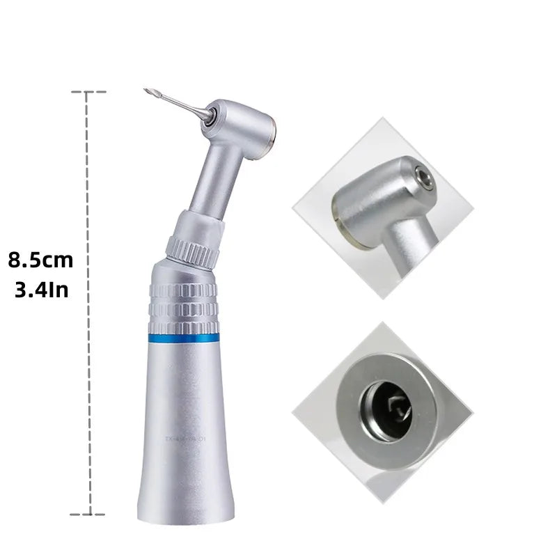 HEXION Dental Slow Speed Handpiece Contra Angle kit+ Handpiece Cartridge Push Button Low Noise Oil Contra Angle Handpiece Sets