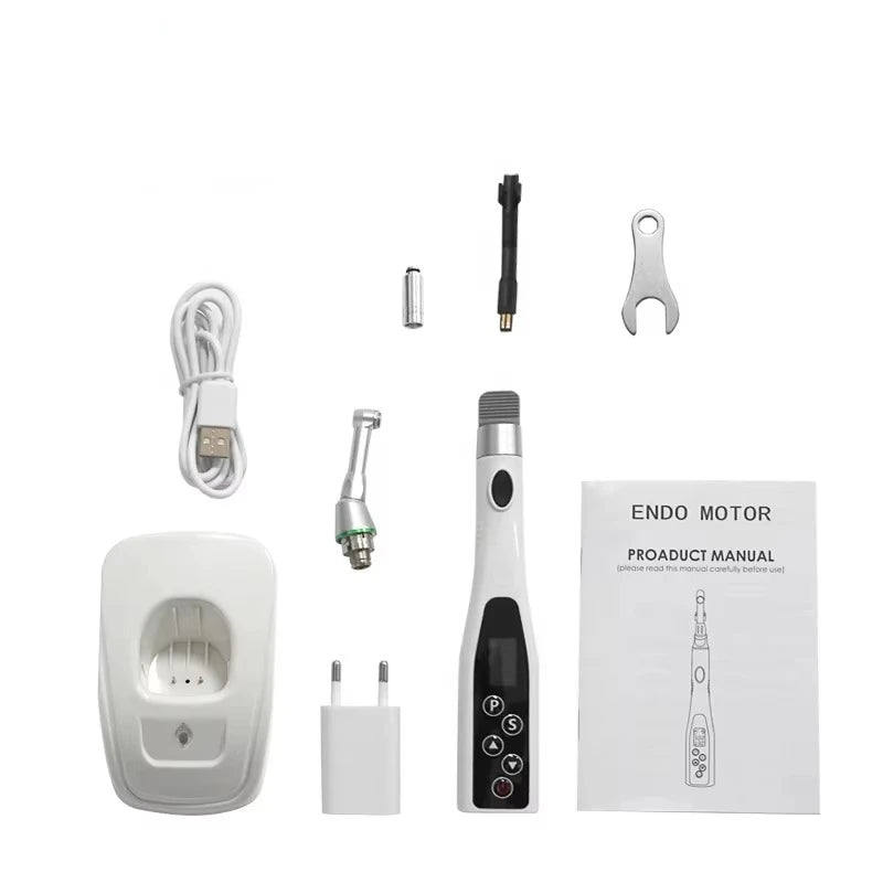 TOSI Dental Wireless Endo Motor Smart With LED Lamp 16:1  Reduction Contra Angle 7 Program Root Canal Endodontic Instrument