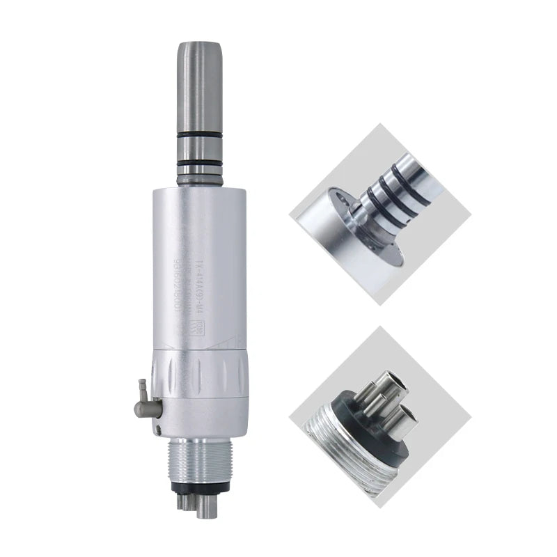 TOSI 3Pcs/Kit Low Speed Handpiece Kits, E-generator micromotor,Push Button Contra Angle, External Water Spray,2/ 4Holes